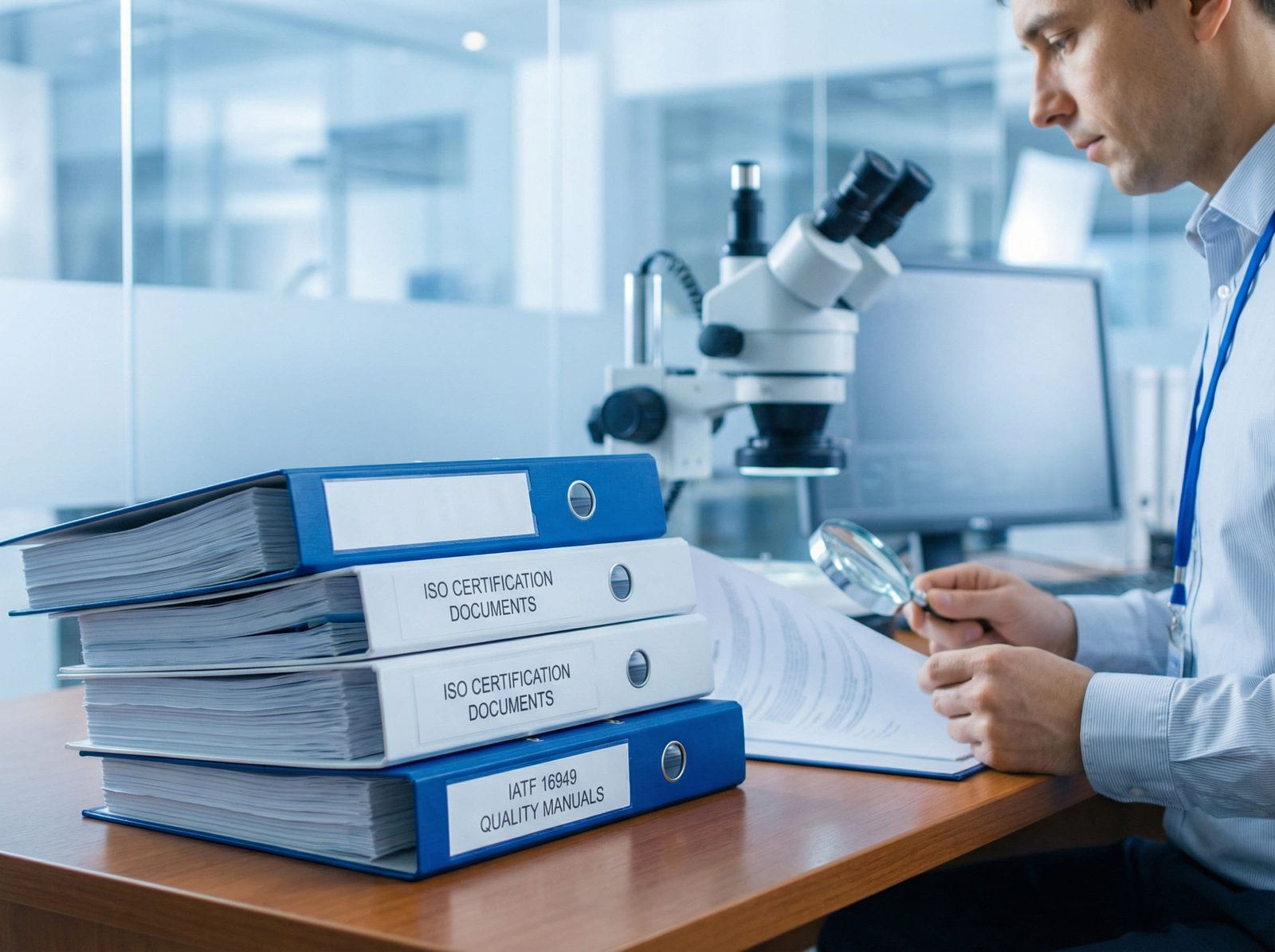 ISO certification and quality compliance documentation for global manufacturing standards