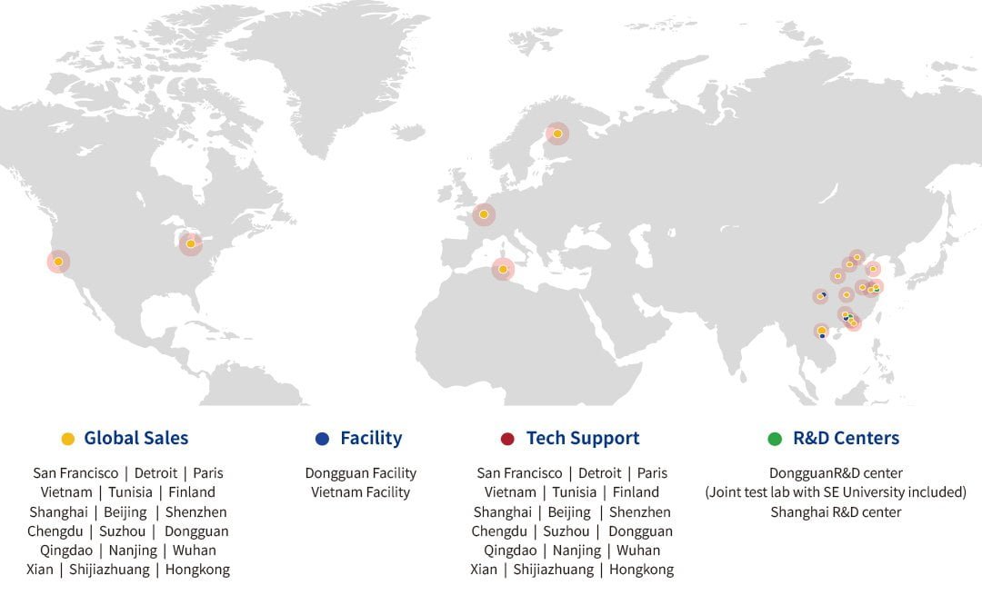 KLEBER manufacturing facilities and offices worldwide providing local support