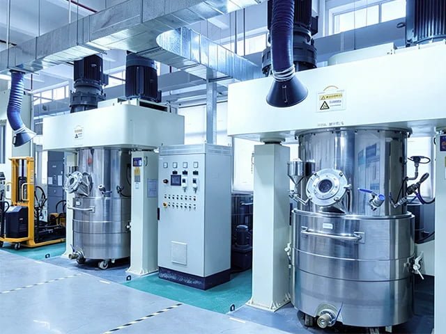 Large-scale thermal material mixing and compounding equipment